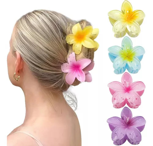 Pinzas de pelo flor