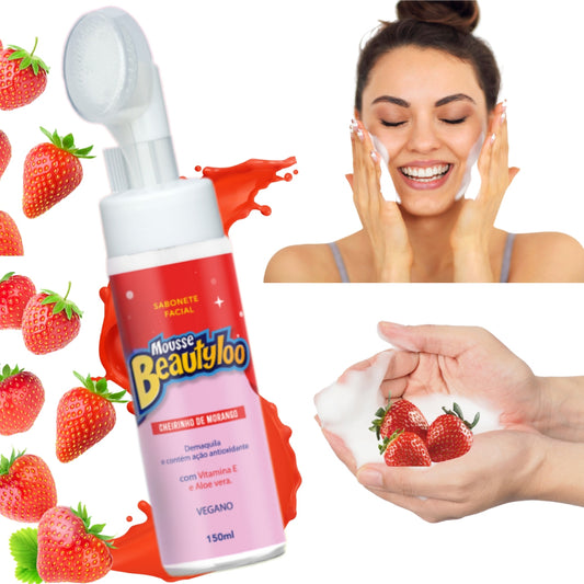 Mousse facial frutilla